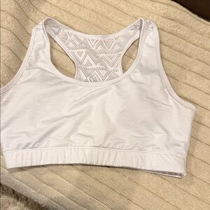 Elegant White Sports Bra for Women